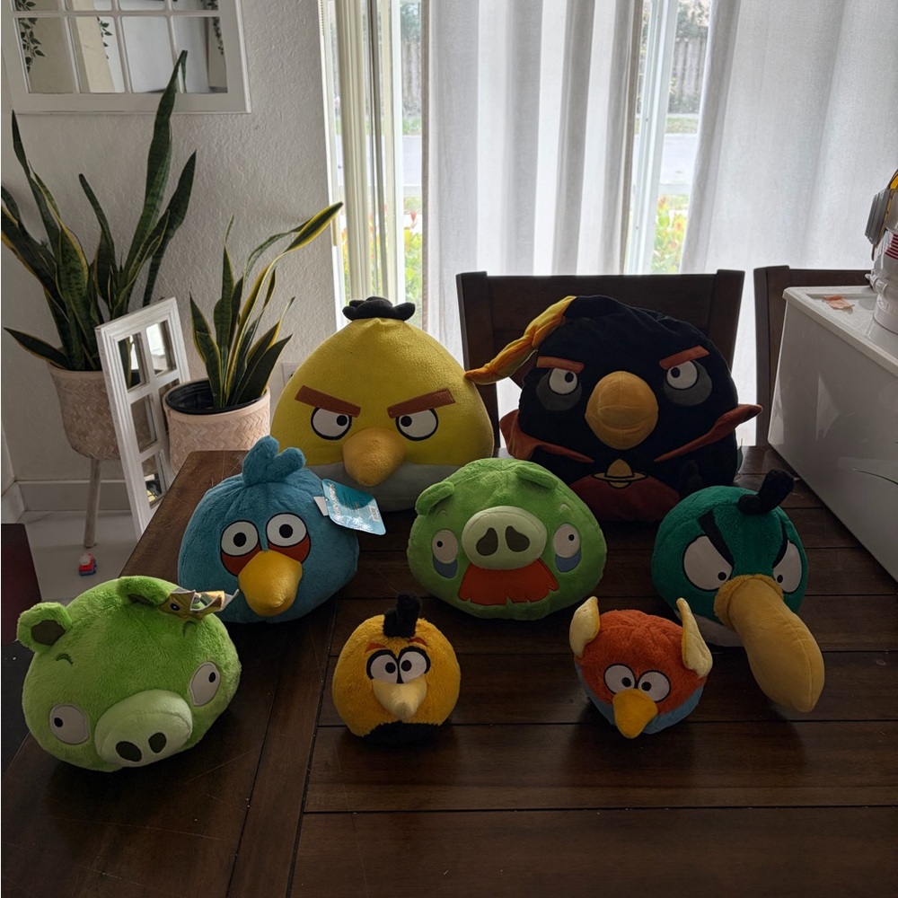 angry birds plush lot